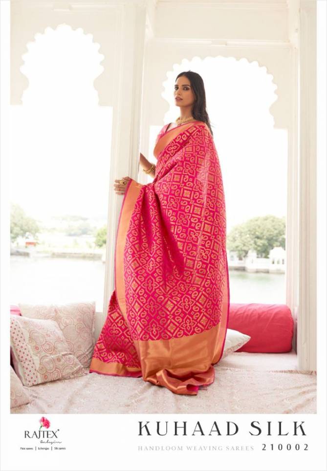 Rajtex Kuhaad Heavy Silk Festive Wear Handloom Fancy Saree Collection
